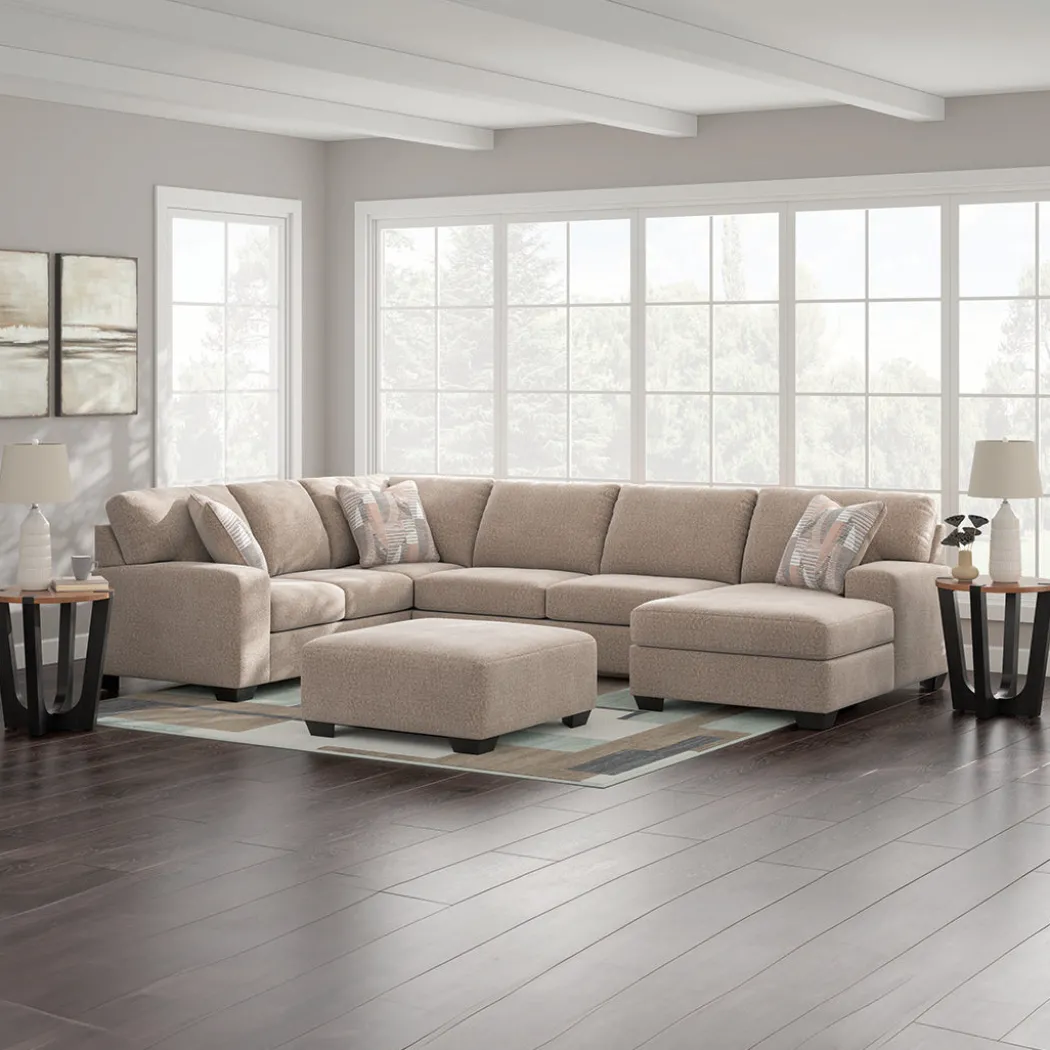 Seyler Sectional Right Chaise with Ottoman