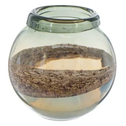Short Artisan Glass Vase