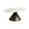 Sintered Stone Oval Cocktail Table