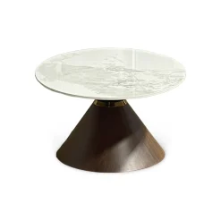 Sintered Stone Oval Cocktail Table
