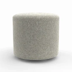 Small Round Ottoman with Casters