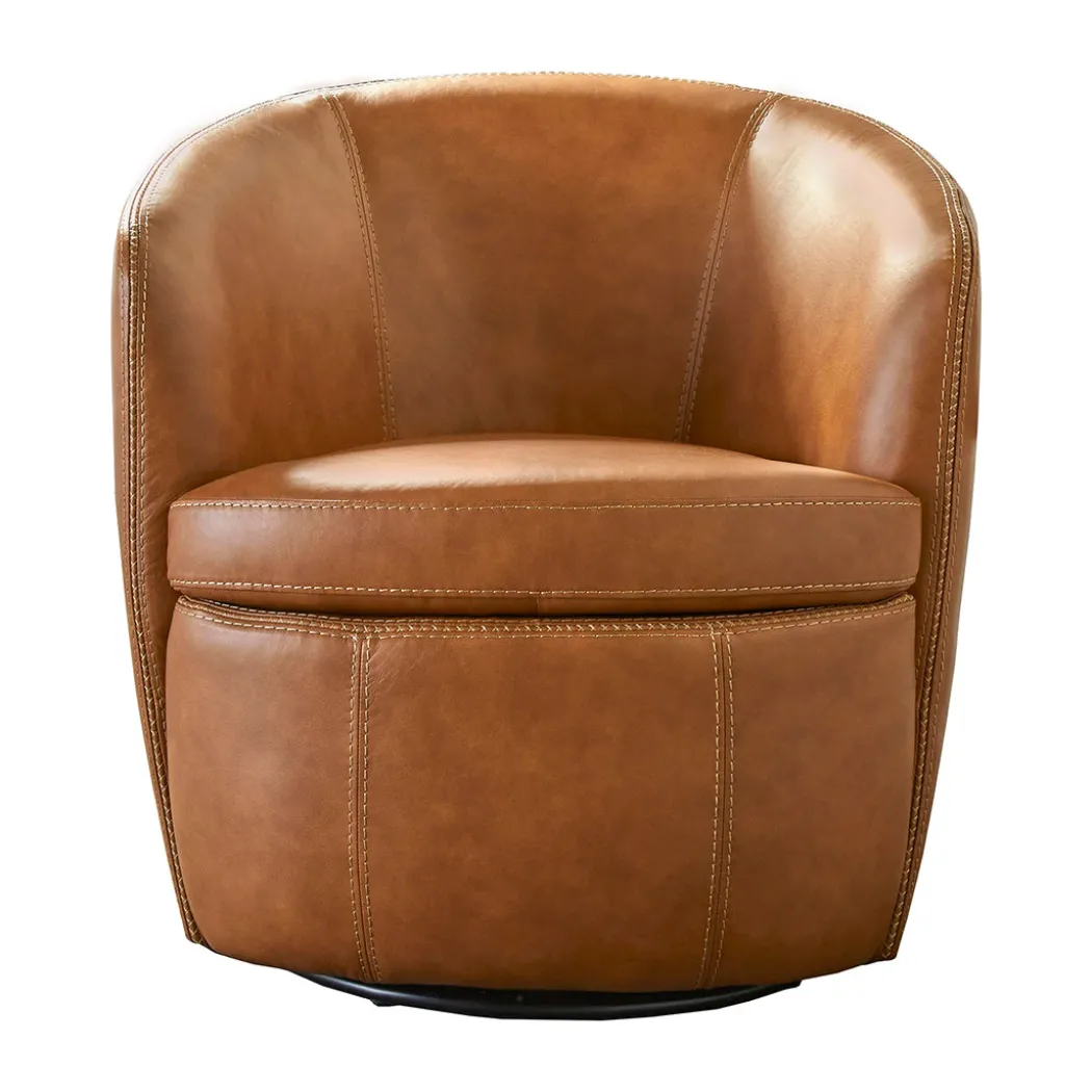 SoHo Leather Swivel Chair