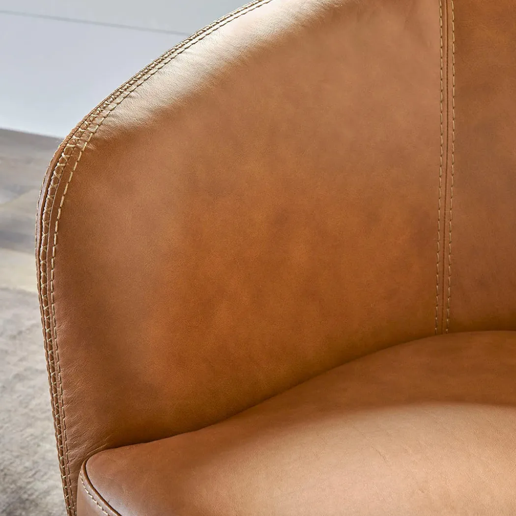 SoHo Leather Swivel Chair