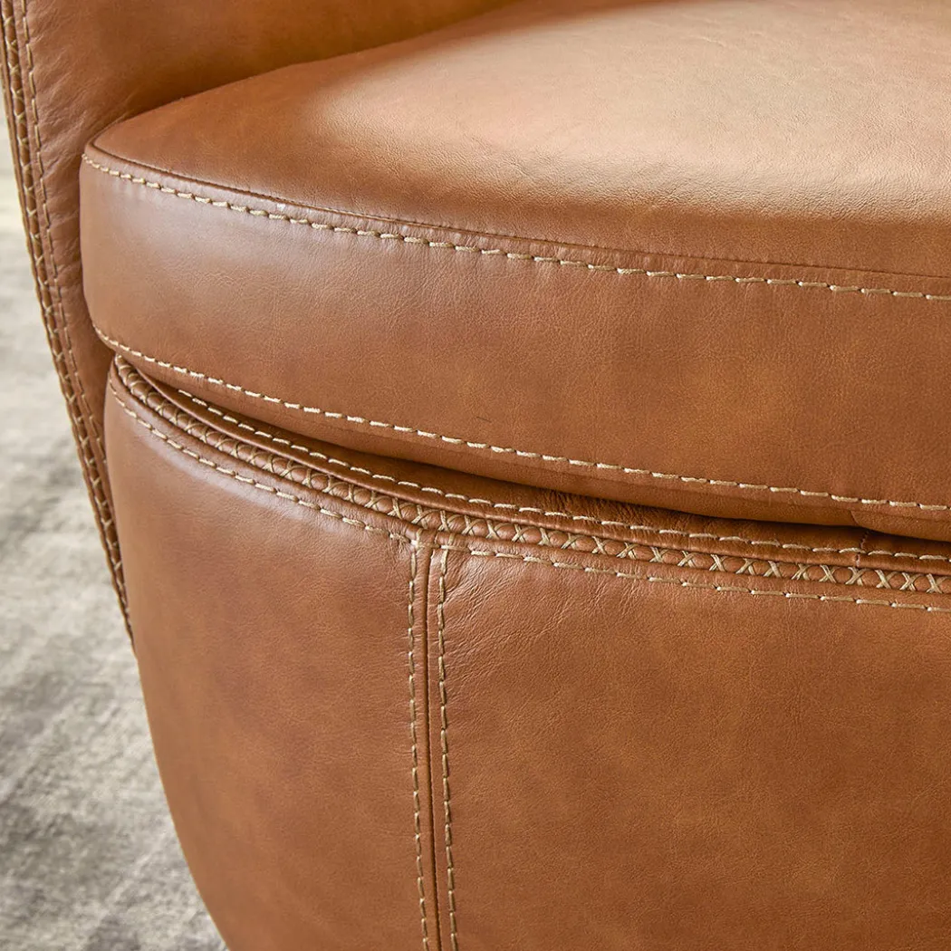 SoHo Leather Swivel Chair