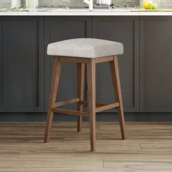 Square Bar Stool - Beige