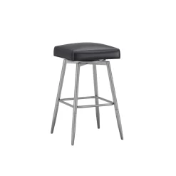 Square Bar Stool - Black