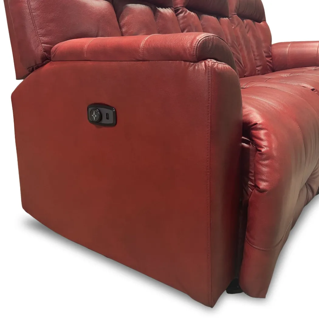 Suitably Leather Power Reclining Sofa