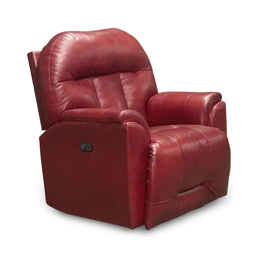 Suitably Leather Power Rocker Recliner
