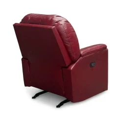 Suitably Leather Power Rocker Recliner