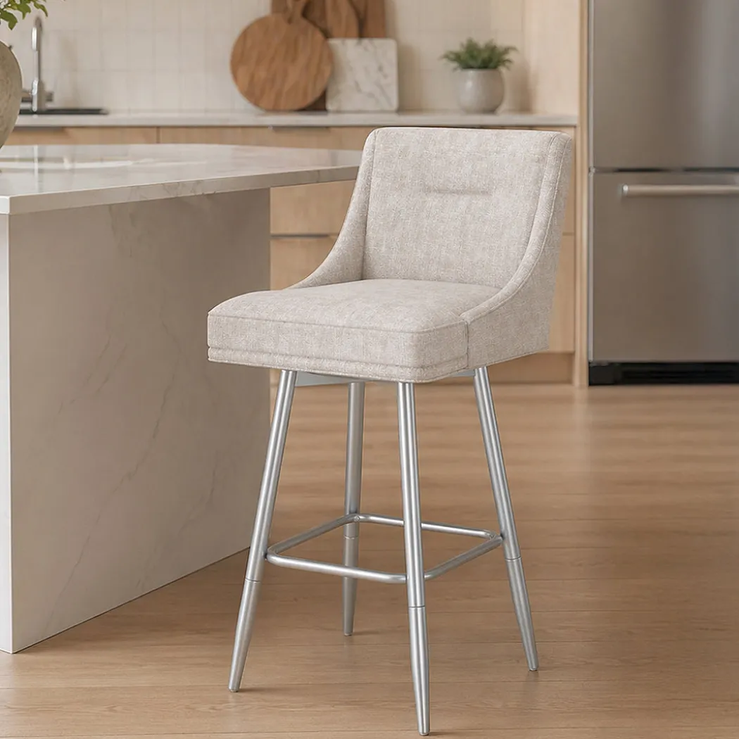 Tapered Bar Stool - Beige