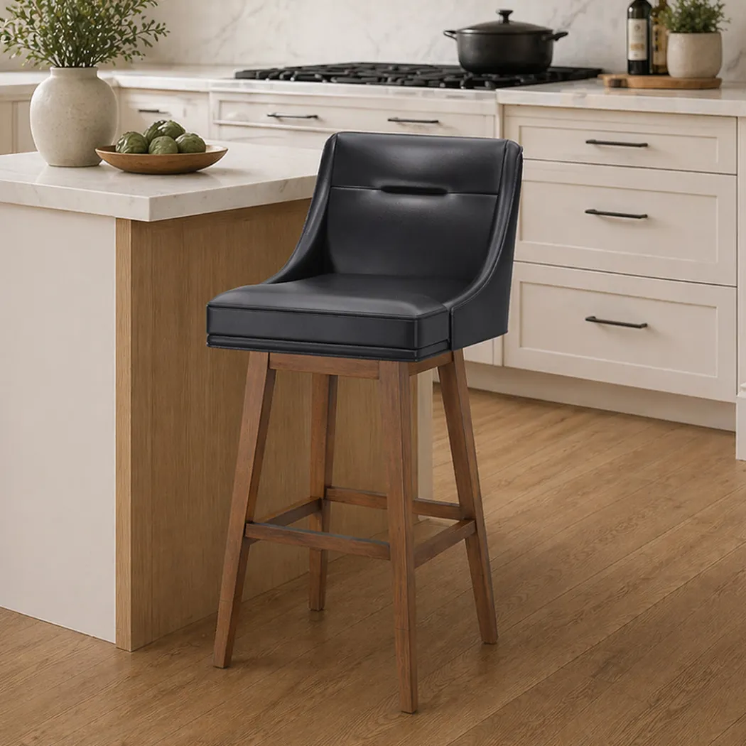 Tapered Bar Stool - Black