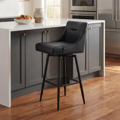 Tapered Bar Stool - Black