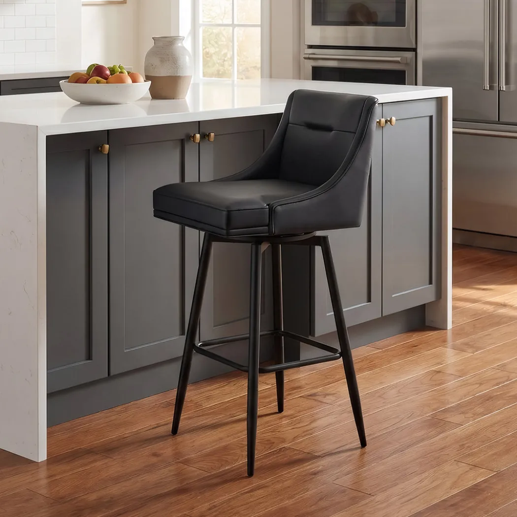 Tapered Bar Stool - Black