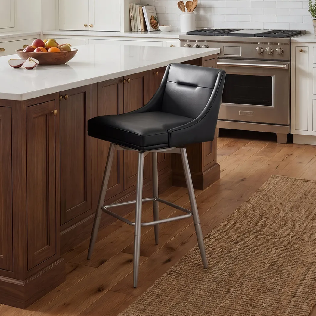 Tapered Bar Stool - Black
