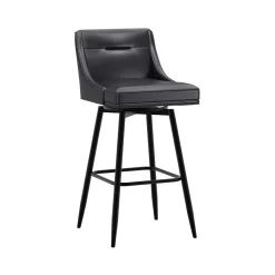 Tapered Bar Stool - Black