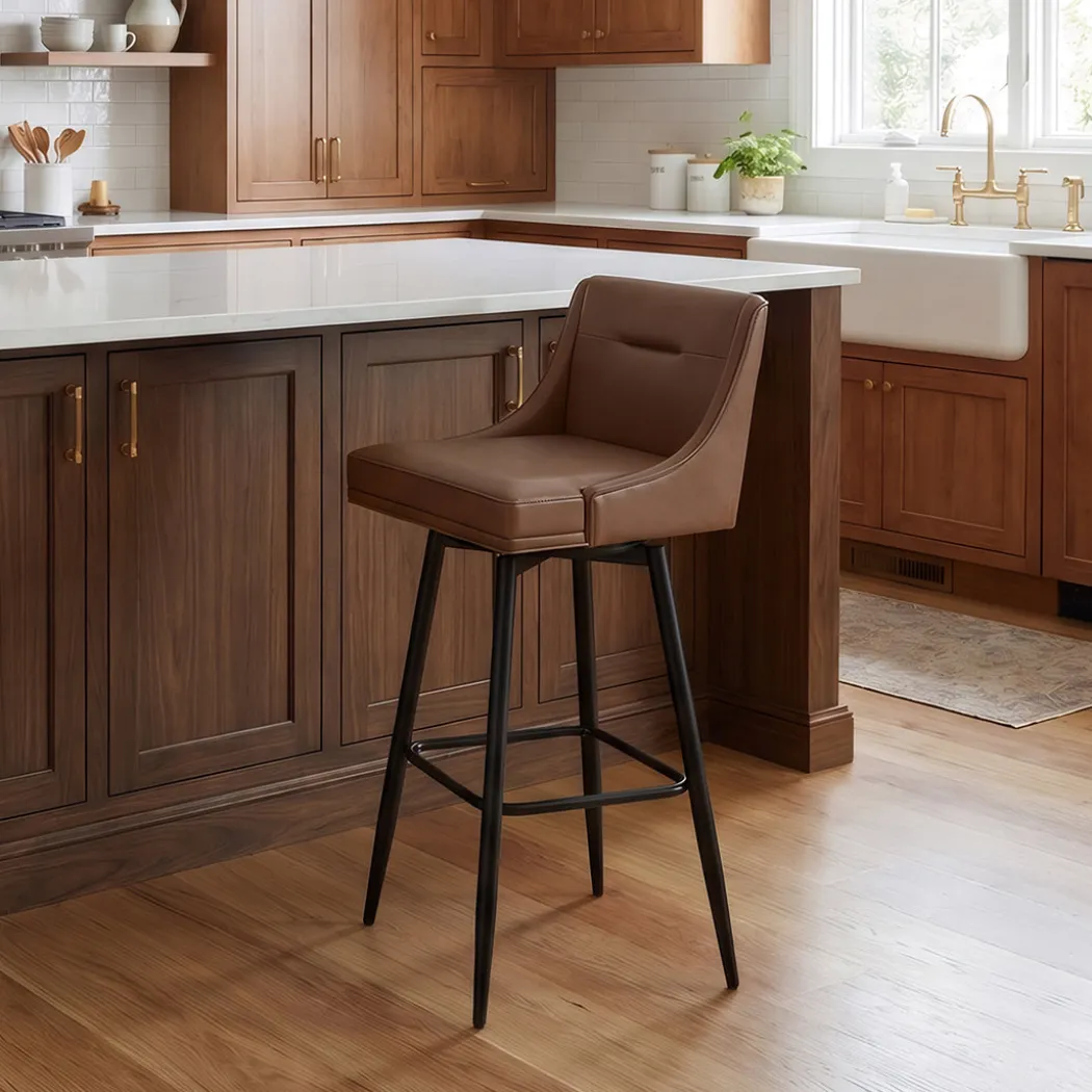 Tapered Bar Stool - Brown