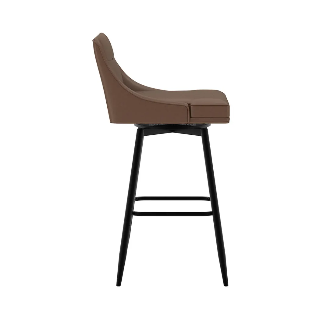 Tapered Bar Stool - Brown