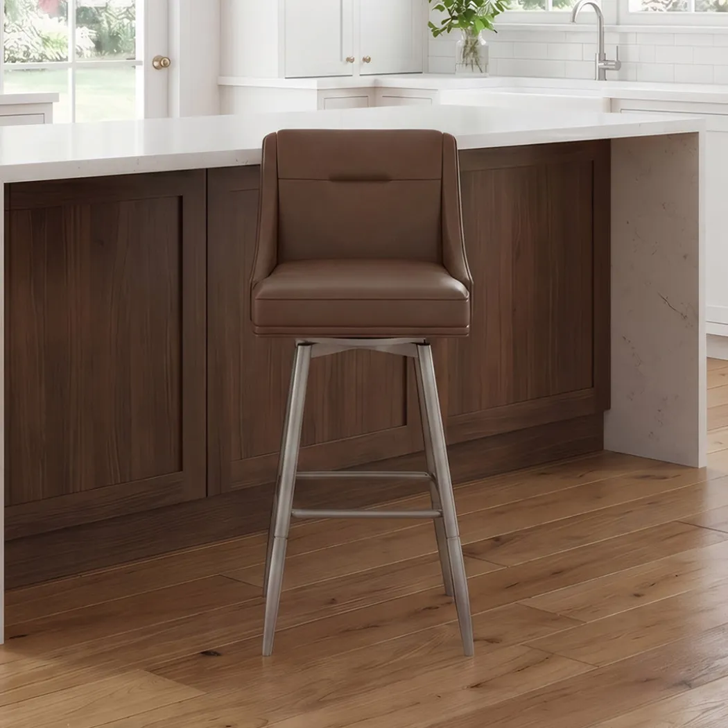Tapered Bar Stool - Brown