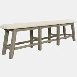 Telluride Driftwood Counter Bench