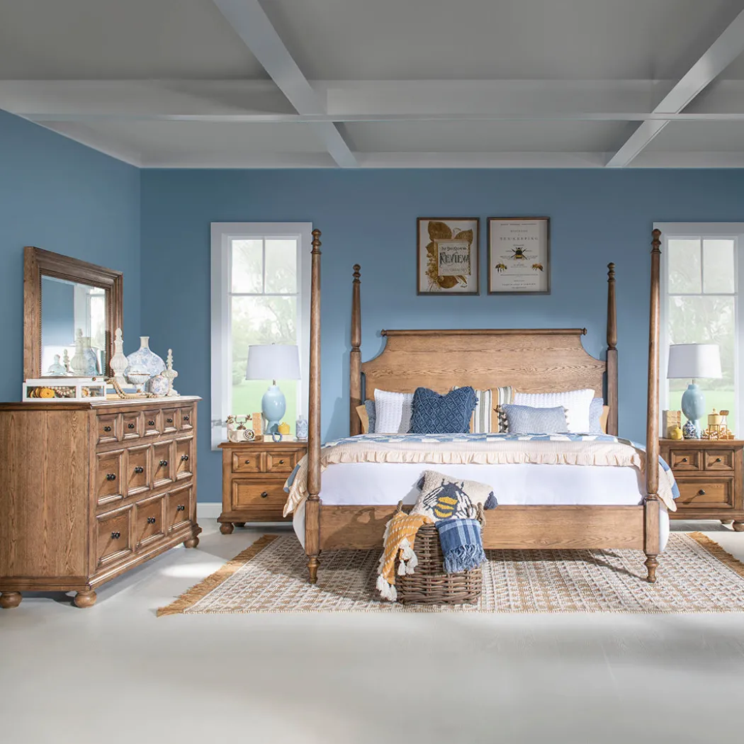 Vintage Market Poster Bedroom Group