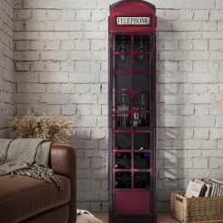 Vintage Phone Booth Bar
