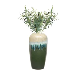 Vorga Ceramic Vase with Olive Branches