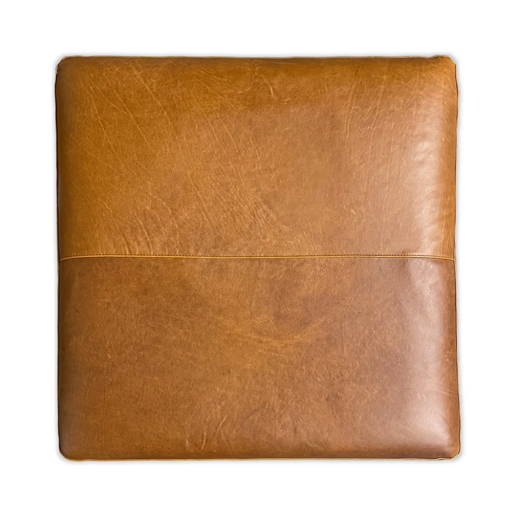 Wyoming Leather Ottoman