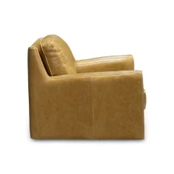 York Leather Swivel Chair